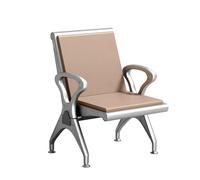 SaryEdge Stylish Chair with Arms - PU Leather Reception Chairs for Office, Airport, Bank & Guest Seating, Ergonomic Comfort, Durable Design,Brown-61cm/40in,Brown-61cm/40in
