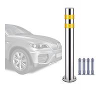 SaryEdge Traffic Cone Construction Cone Road/Street Caution Cones Traffic Delineator, Barrier Reflective Tape Parking Post with Permanent Base for Public Area Driveway W，2 Pack-50cm/19.6in