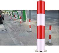 SaryEdge Traffic Cone Safety Barrier Driveway Parking Traffic Safety Cones, Bollard Stanchion Post with Reflective Tape for Increased Night Visibility, Construction Chan，1pck-60cm/23.6