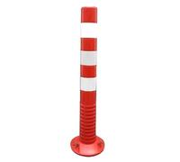 SaryEdge Traffic Delineator Post Safety Cone Post Commercial Traffic Delineator Posts Red,Flexible Removable Parking Barrier Poles,for Parks/Garden Pathways/Streets ，1 P，1 Pack