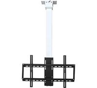 SaryEdge tv Wall Mount' TV Stand Electric Ceiling TV Bracket Intelligent Remote Control Automatic Lifting TV Ceiling Rack Adjustable Wall Mount tv Bracket,White-A,White-A