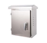 SaryEdge Waterproof Stainless Steel Electrical Enclosure Box, Dustproof Wall-Mounted Outdoor Cabinet with Reinforced Lock & Removable Plate, 19.68"x15.7"x7.87" for Secur,Color-19.68x15.7x11.8in
