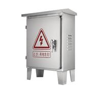 SaryEdge Weatherproof Stainless Steel Electrical Enclosure Box, 400x300x250mm, Durable Distribution Protection with Mounting Plate for Outdoor Electronic Equipment & Jun,Color-600x500x300mm