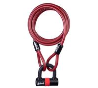 SAS 12mm Steel Braided Security Cable with Heavy Duty Padlock 2.5 Metres