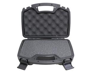 SAS Pistol Lockable Heavy Duty Hard Case Pluck Foam with Locking Holes for Archery Accessories or Handgun
