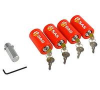 Caravan Corner Steady Leg Locks 4 (Quad) Pack Keyed Alike