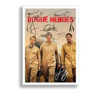 Sas Rogue Heroes Cast Signed Autograph Poster Photo Print Framed Memorabilia Tv Show Series Season Gift Connor Swindells Jack O'connell (A4 Poster only)