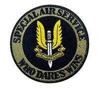 SAS Special Air Service Who Dares Wins Embroidered Airsoft Paintball Cosplay Patch