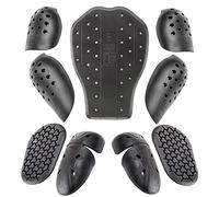Sas-Tec Viscoelastic Memory Foam Spine Back Protector Shoulder Elbow Knee & Hip Pad Inserts - Motorcycle Suit Full Body Slimline Armour Upgrade - Level 2 - 9 Piece Set (Back-Pad-14XL-Set)