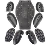 Sas-Tec Viscoelastic Memory Foam Spine Back Protector Shoulder Elbow Knee & Hip Pad Inserts - Motorcycle Suit Full Body Slimline Armour Upgrade - Level 2 - 9 Piece Set (Back-Pad-15-Set)