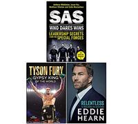 SAS: Who Dares Wins, Tyson Fury Gypsy King and Relentless: 12 Rounds to Success 3 Books Collection Set
