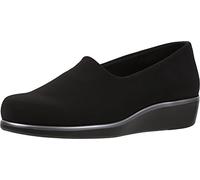 SAS Women's Bliss Slip On Casual Wedge Shoes (7 WW (Double Wide) US, Black)