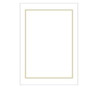 Sasagawa 9-402 Award Paper, Taka Mark, OA Compatible, Vertical and Horizontal, Triple Frame, A4, 100 Sheets