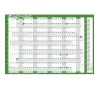 SASCO Fiscal Mounted Year Planner 2026 English 91.5 (W) x 61 (H) cm Green