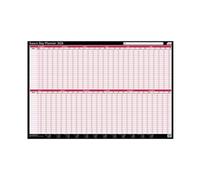 Sasco 2026 Day Wall Planner 915W x 610mmH with Wet Wipe Pen & Sticker Pack Board
