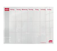 Sasco Mini Desktop Whiteboard Weekly Planner 2410180 Acrylic Frameless 600 x 450 mm Semi Opaque