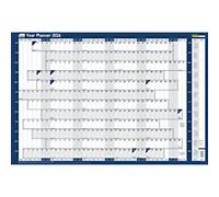 Sasco Mounted Year Planner 2027 English 91.5 (W) x 61 (H) cm Blue