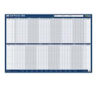 Sasco 2026 Staff Year Wall Planner 915W x 610mmH with Wet Wipe Pen & Sticker Pac