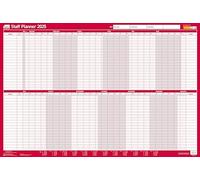 Sasco Unmounted Staff Year Wall Planner 2025 Poster (915 x 610mm) 2410253