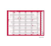 Sasco 2026 Super Compact Year Wall Planner 400W x 285Hmm With Wet Wipe Pen & Sticker Pack Unmounted - 2410264