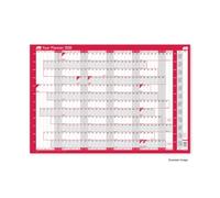 Sasco 2026 Super Compact Year Wall Planner 400W x 285Hmm With Wet Wipe Pen & Sticker Pack Unmounted - 2410264