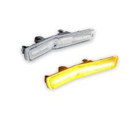 SASFDSG Direction Indicator For Dodge For Challenger Hellcat Widebody ONLY 2015-2022 LED Side Marker Light Sidemarker Lamps Turn Signal(2pc Front amber)