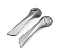SASFDSG Door Handle Cover 2PCS LHD Car Interior Door Front Left Right Pull Grab Inner Handle Outer Cover for Koleos I 2008-2016 Door Handle(L R Cover-Gray)