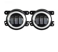 SASFZ Headlamp For Jeep For Wrangler JK 2007-2018 ComboTurn Signal Lights 7 Inch Round LED Headlights 4 Fog Turn Lamp Headlights(2pcs 4inch fog light A)