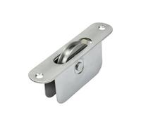 Sash Heritage 1 3/4 Inch Ball Bearing Brass Wheel Pulley With Radius Faceplate - Satin Chrome