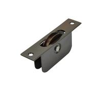 Sash Heritage 1 3/4 Inch Ball Bearing Brass Wheel Pulley With Square Faceplate - Bronze