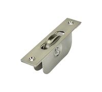 Sash Heritage 1 3/4 Inch Ball Bearing Brass Wheel Pulley With Square Faceplate - Satin Nickel