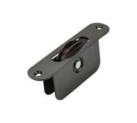 Sash Heritage 2 Inch Ball Bearing Brass Wheel Pulley With Radius Faceplate - Bronze