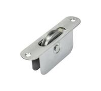 Sash Heritage 2 Inch Ball Bearing Brass Wheel Pulley With Radius Faceplate - Satin Chrome