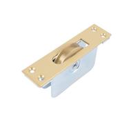 Sash Heritage 2 Inch Ball Bearing Brass Wheel Pulley With Square Faceplate (Heavy Duty) - Satin Brass