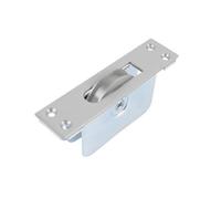 Sash Heritage 2 Inch Ball Bearing Brass Wheel Pulley With Square Faceplate (Heavy Duty) - Satin Chrome