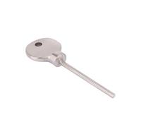 Sash Heritage Brass Key To Suit Locking Fasteners With A Grub Screw - Satin Nickel