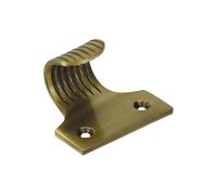 Sash Heritage Cast Brass Metal Sliding Sash Window Lift - Reeded (45mm) - Antique Brass