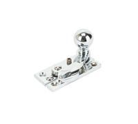 Sash Heritage Claw Fastener With Ball Knob (Locking) - Polished Chrome
