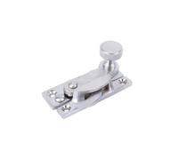 Sash Heritage Claw Fastener With Knurled Knob (Non Locking) - Satin Chrome