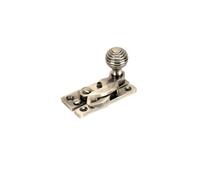 Sash Heritage Claw Fastener With Reeded Knob (Locking) - Antique Nickel