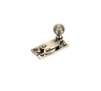 Sash Heritage Claw Fastener With Reeded Knob (Non-Locking) - Antique Nickel