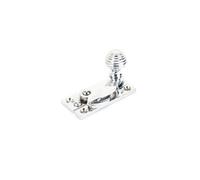Sash Heritage Claw Fastener With Reeded Knob (Non-Locking) - Polished Chrome