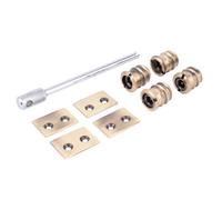 Sash Heritage Flush Sash Stop - 15mm (4 Per Pack) - Antique Brass