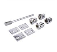 Sash Heritage Flush Sash Stop - 19mm (4 Per Pack) - Chrome Plated