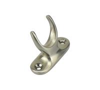 Sash Heritage Pole Hook Holder - Satin Nickel