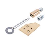 Sash Heritage Sash Stop With Key & 2 Inserts - 28mm - Polished Brass