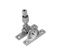 Sash Heritage Sold Cast Brass Metal Sliding Sash Window Brighton Fastener Small (Locking) - Satin Chrome