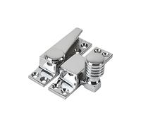 Sash Heritage Sold Cast Brass Metal Sliding Sash Window Straight Arm Fastener with Beehive Knob - Polished Chrome