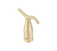 Sash Heritage Solid Cast Brass Metal Pole Hook for 25mm Diameter Pole - Satin Brass