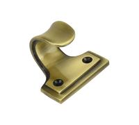 Sash Heritage Solid Cast Brass Metal Sliding Sash Window Lift with Full Border - Antique Brass
